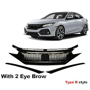 Amazon | CARIG 【セット買い】フロントグリル ホンダ シビック