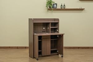 【新品・送料無料】Solano　ライティングデスク　90幅 Amazon | Solanoライティングデスク 90㎝幅 ダークブラウン FJ