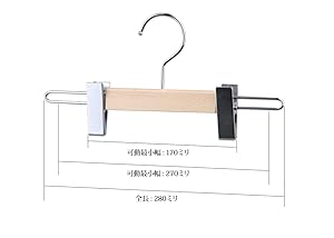 Elle　ナカタハンガー 20本セット 白木 木製ハンガー 木製ハンガーセット 20本セット 選べる8色 42cm 38cm 高級