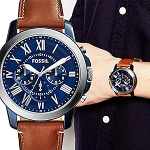 フォッシル FOSSIL FS5268 グラント 腕時計 メンズ レザー　革　缶 Fossil FS5268 Men's Grant Chronograph Leather Strap Wrist
