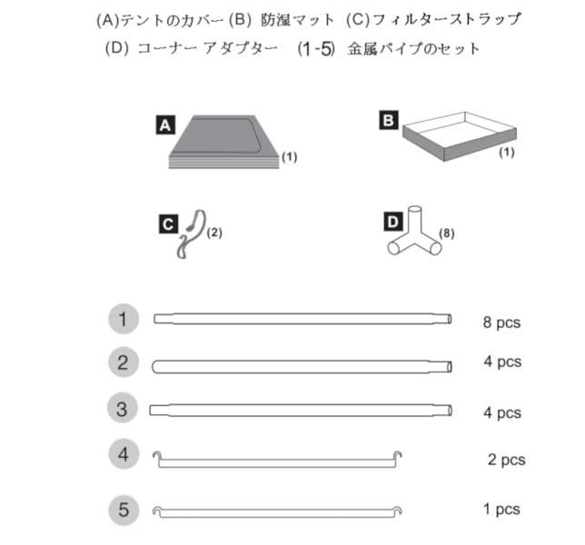 Amazon.co.jp: Hyindoor 100*100*200cm 室内水耕栽培 植物育成 グロウ
