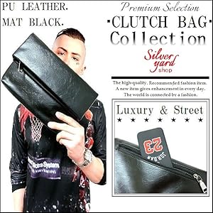 Amazon.co.jp: クラッチバッグ メンズ 上質 PU レザー 小さめ