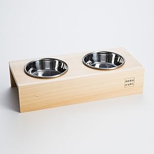 Amazon | nekozuki 猫 食器台 日本製 ステンレス食器付 まんま台