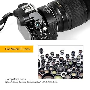 Amazon | Commlite レンズマウントアダプター CM-ENF-E1 (ニコン