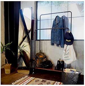 Amazon.co.jp: 市場 ミラー 姿見 収納 ハンガーラック おしゃれ