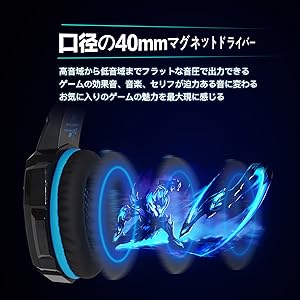 Amazon.co.jp: KOTION EACH ゲーミング ヘッドセット ヘッドホン
