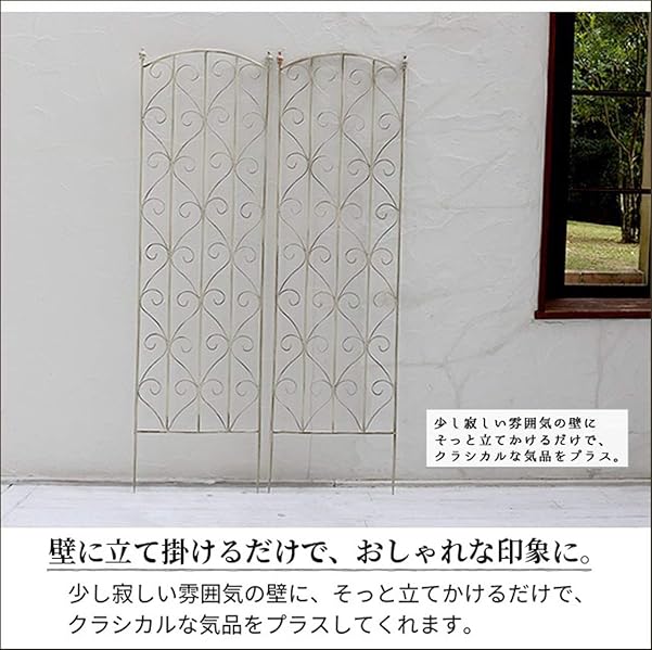 Amazon | トレリス 2枚セット ガーデン フェンス アイアン
