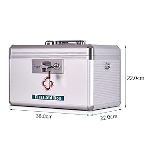 アルミ製救急箱 医療用品付き Amazon.co.jp: PEACEUP アルミ救急箱 救急ボックス 防災 薬箱