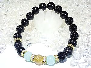 限定⭕宝くじ高額当選❗福の神大黒天☆ルチルクォーツパワーストーンブレス参拝お守り Amazon | 金運UPブレス【 宝くじ くじ運 】ゴールド ルチル