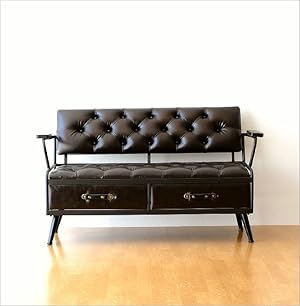 Amazon.co.jp: ソファー 収納ベンチ アイアン アンティーク