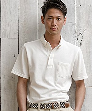 Amazon エーエスエム A S M メンズ ポロシャツ コートン鹿の子ボタンダウンbizポロシャツ 02 62 9491 48 M ホワイト 01 ポロシャツ 通販