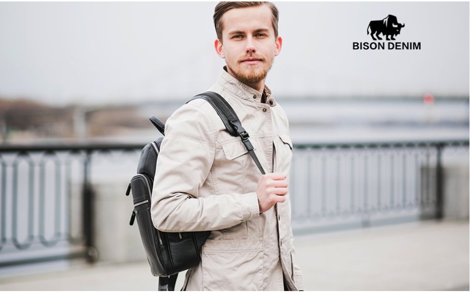 送料関税込み[BISON DENIM]ビジネスバッグ★日本未入荷★新作★ Amazon.co.jp: Bison Denim 本革 3way リュック バックパック