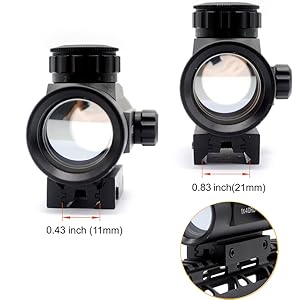 G&P製 30mm ドットサイト レッド/グリーン切り替え式 ローマウント付き SVBONY ドットサイト 照準器 ライフルサイト レッド/グリーン