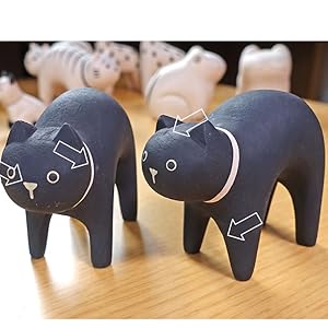 黒猫（小）2体　 木彫り　置物 0RfEkx8FTE6M._UX300_TTW__.jpg