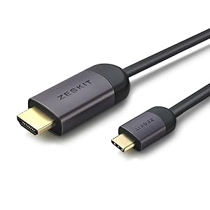 hdmi変換cタイプ USB Type-C to HDMI 変換ケーブル 1.8m ブラック : NISSIN LUX