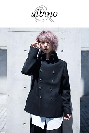 Amazon | [アルビノ] メタル ボタン ナポレオン Pコート FREE