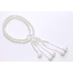 Amazon｜創価学会用念珠 女性用 パール調 ホワイト 小田巻梵天 高級房