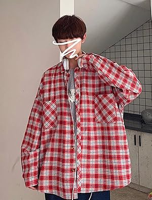Amazon Bscool チェックシャツ メンズ 長袖 ネルシャツ カジュアル ゆったり 開襟シャツ ファッション ポケット トップス 韓国 チェック柄 大きめ メンズシャツ ストリート シャツジャケット 春 秋 シャツ 通販 Amazon Bscool チェックシャツ メンズ 長袖 ネルシャツ カジュアル ゆったり 開襟シャツ ファッション ポケット トップス 韓国 チェック柄 大きめ メンズシャツ ストリート シャツジャケット 春 秋 シャツ 通販