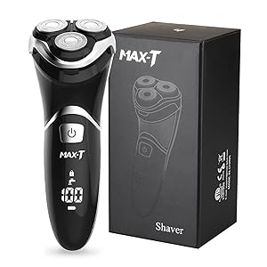 電気シェーバー Amazon | MAX-T メンズシェーバー 電気カミソリ 3枚刃 USB急速