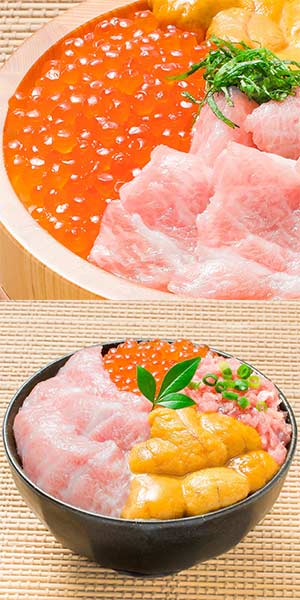Amazon.co.jp: 築地の王様 築地の海鮮丼セット (究極) 本マグロ