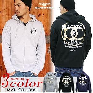 Amazon.co.jp: [ブラクトン] ジップ パーカー メンズ スウェット