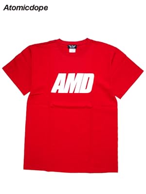 Amazon | [アトミックドープ] Tシャツ 赤 AMD Logo Tee Red (S