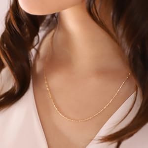 Amazon | 18金ネックレス チェーン レディース k18 ネックレス