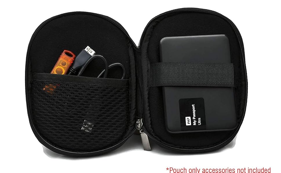 Saco Shock Proof 2.5 inch External Hard Disk Case for WD Elements USB 3