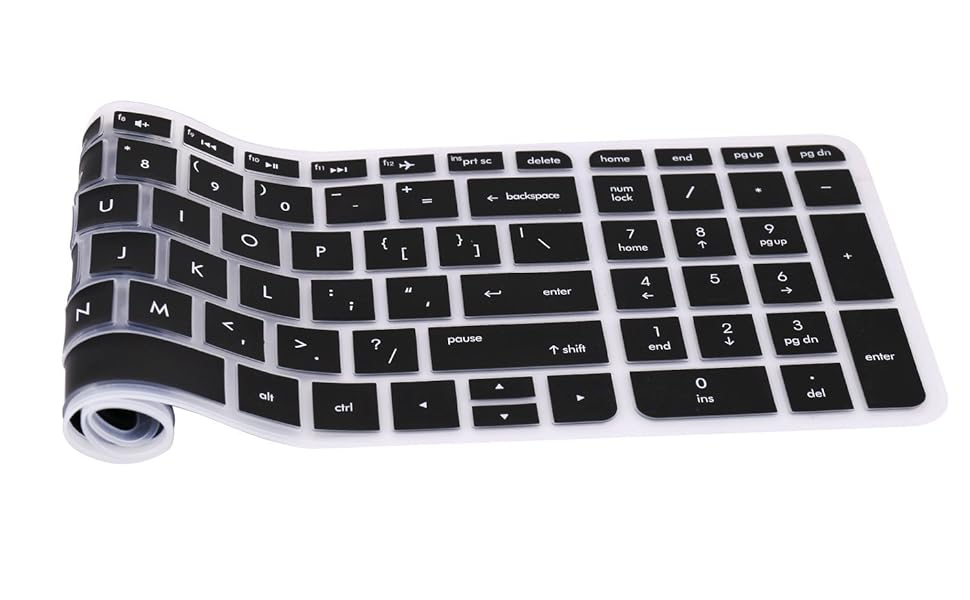 Saco Keyboard Protector Silicone Skin Cover for Newest HP Pavilion X360