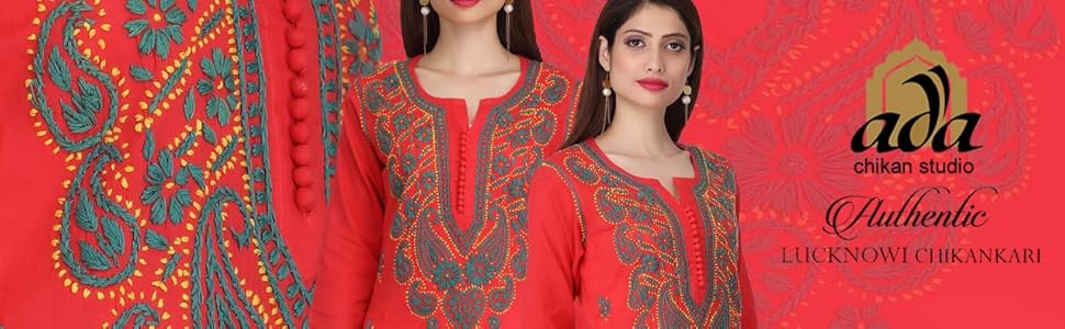 Ada Needlecrafted Lucknow Chikan