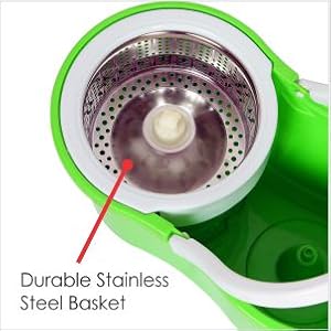 unbreakable steel , for easy spinning , separates dirt  in filter