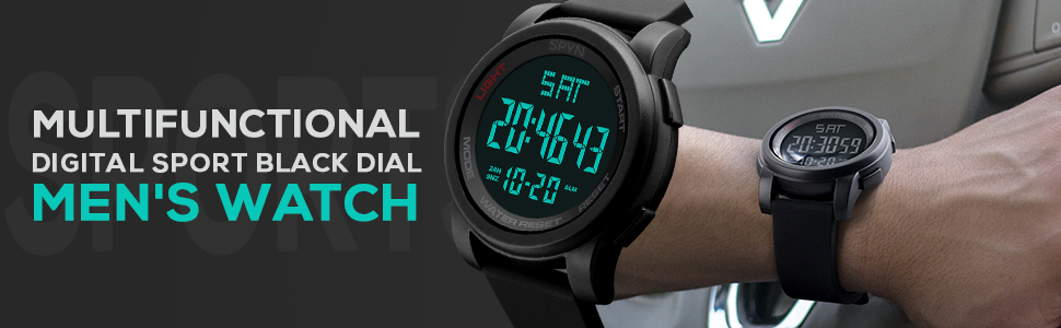 Buy Spyn Day Date Multifunctional Digital Sport Black Dial Men S
