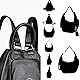 black multi use backpack bag black convertible backpack bag