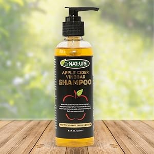 DrNATcURE Apple Cider Vinegar Shampoo Rosemary Sage and Lavender for Hair Growth and Anti-Dandruff