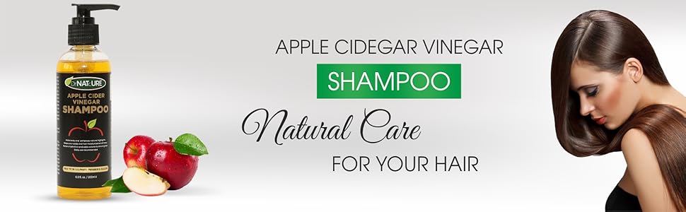 DrNATcURE Apple Cider Vinegar Shampoo Rosemary Sage and Lavender for Hair Growth and Anti-Dandruff