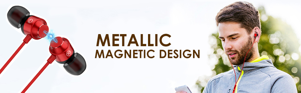 magnetic earphones earphones with magnetic lock comfort fit earphones earphone with good wirequality