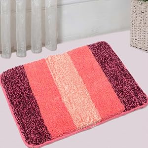 Saral Home Soft Microfiber Bath Mat (Turq and Pink, 35x50cm) - Pack of 2 be157f3b 0875 4e07 83ec c29a20890200. CR0,0,750,750 PT0 SX300