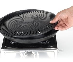 Buy Steemo Aluminum Grill Pan Stove Black Online At Low Prices In