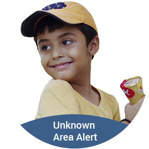 Unknown area alert