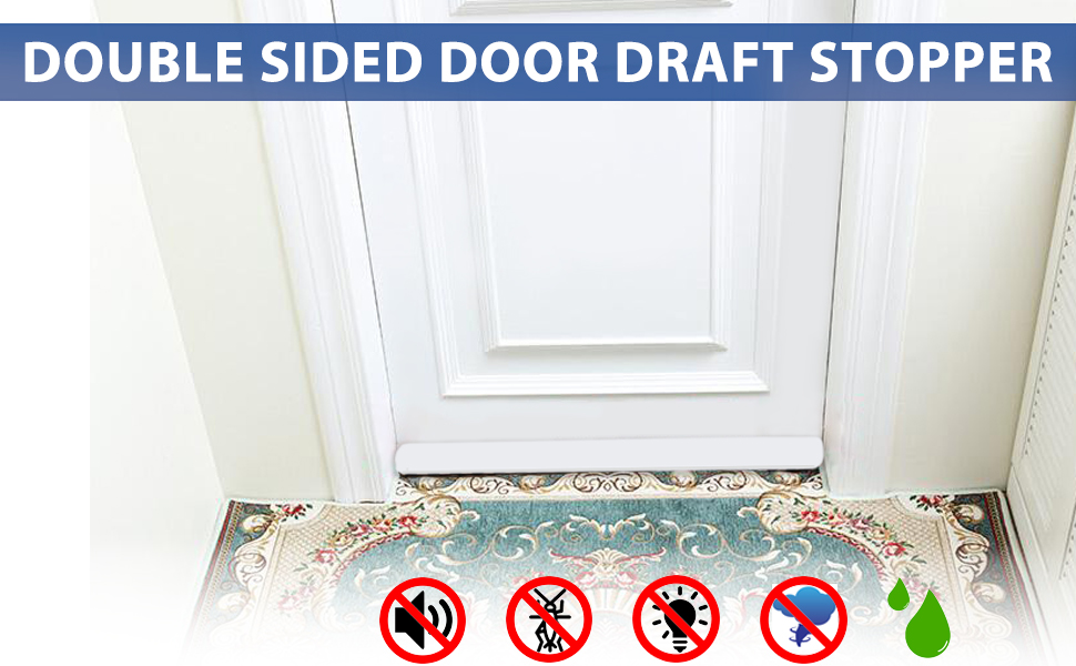 MAXTID Under Door Draft Blocker Black 3238" Front Air Draft Stopper