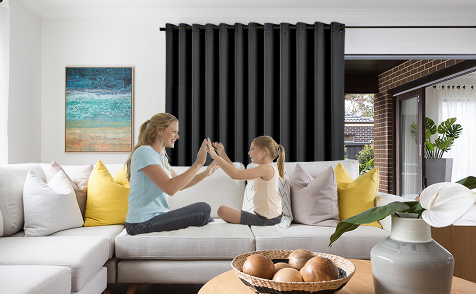 Nicetown Privacy Room Divider Curtain Hide Clutter Separate