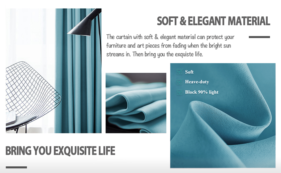 Blackout Curtain For Sliding Door One Panel W100 X L84 Black