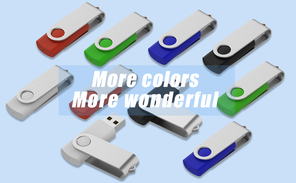 JUANWE 4GB USB Flash Drive 10 Pack Memory Stick 4GB USB Stick Thumb Drive USB 2.0 Flash Drive