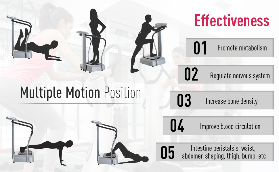 Soozier 1.5HP Vibration Massage Machine Full Body Slim Massager