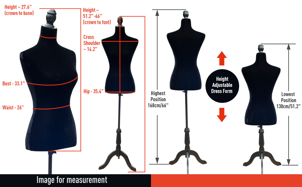 Female Dress Form Mannequin Stand Torso Dressmaker Display