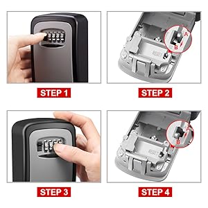 Key Lock Box, Super Heavy Wall Mounted Waterproof Key