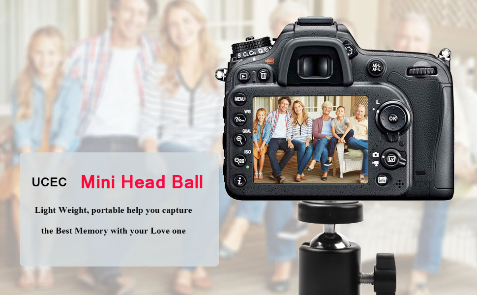 mini head ball headball hot cold shoe video camera flash portable capture tripod