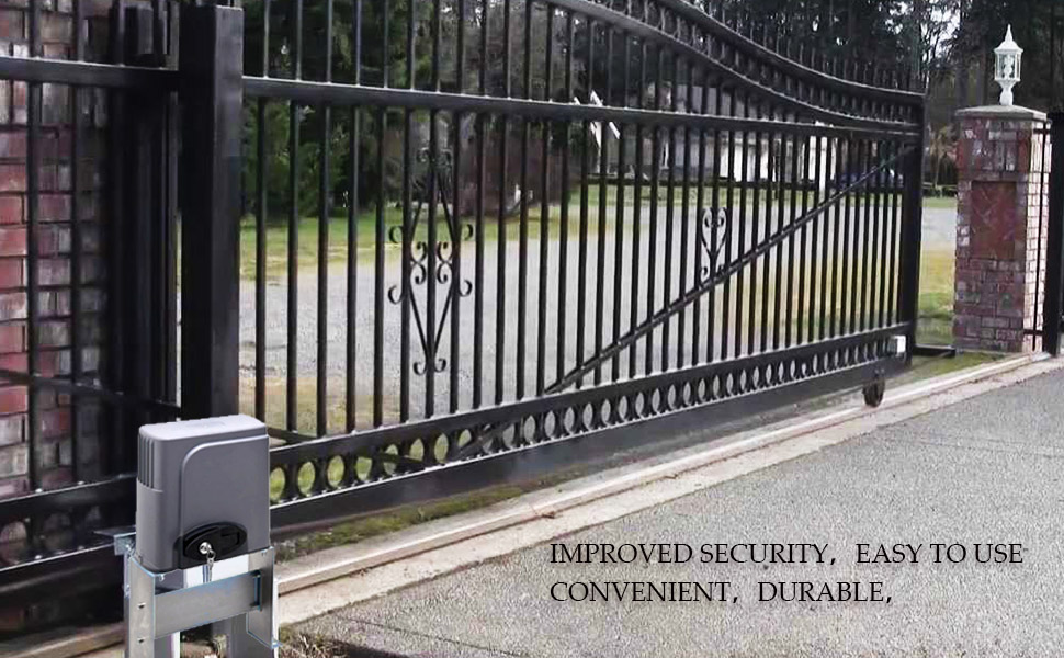 COZ Automatic Sliding Gate Opener Hardware Kits Garage Door Driveway Gate Opener Super 280W AC