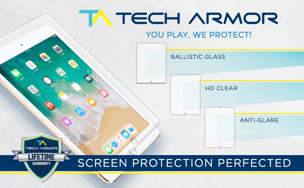 Tech Armor Apple iPad Air (Generation 5) Premium High Definition (HD