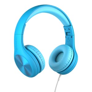 Blue Connect+ Pro headphone for kids 6 and up is a beautiful over the ear wired headphone for kids